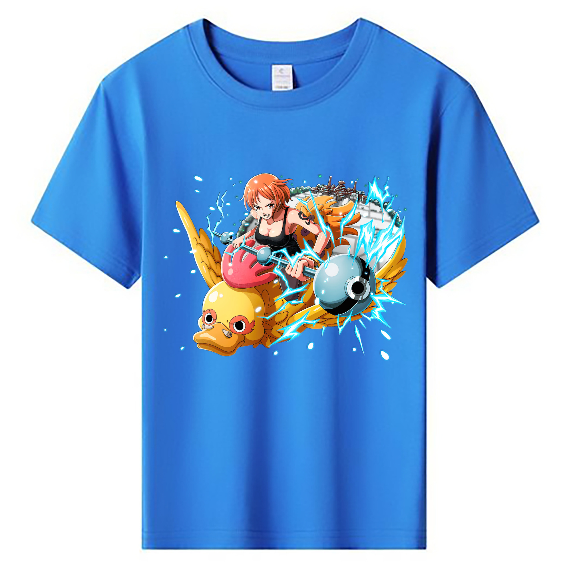 （画像用） ワンピース ナミ ONE PIECE Nami 綿100％キッズTシャツ（フロントプリント）